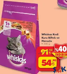 WHİSKAS KEDİ KURU BİFTEK VE HAVUÇLU 300 G WHİSKAS KEDİ KURU BİFTEK VE HAVUÇLU 300 G